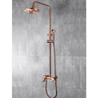 Douche extérieure murale en laiton – Finition cuivre