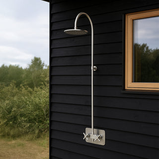 Douche extérieure antigel en acier inoxydable