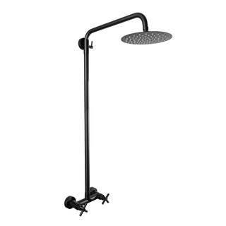 Douche extérieure murale en acier inoxydable – Noir mat