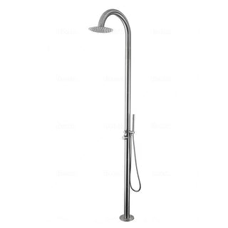 Douche extérieure autoportante en inox