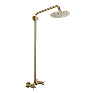 Douche extérieure murale en acier inoxydable – Finition or